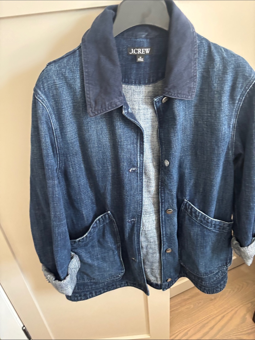 J. Crew denim barn Jacket medium